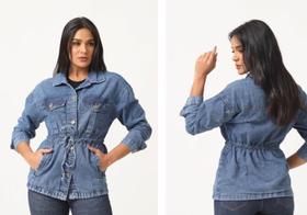 Parka Jeans Bludenim Feminina Parka Jeans Bludenim Feminina