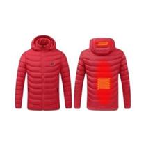 Parka Masculina De Inverno Quente Com Aquecimento USB, Jaqueta Aquecida Com Capuz E Termostato