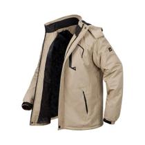 Parkas De Inverno Masculinas Com Forro Grosso Impermeáveis E À Prova De Vento, Jaqueta De Esqui Para