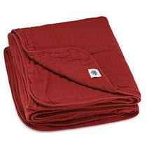 Parker Baby Muslin Blanket - 100% Soft Cotton Baby Quilt e Kids Cobertor - Unissex, Gênero Neutro - Carmesim
