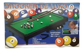 Parque Infantil Mini Mesa De Sinuca Snooker De Luxo Braskit Verde