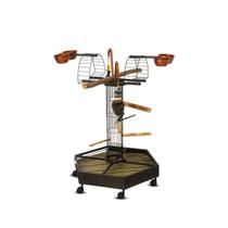 Parque Morapet Play Toy Playground Para Papagaios Calopsitas Cor:Ouro Velho