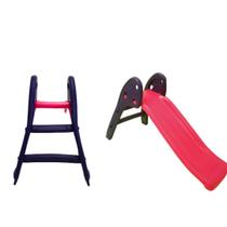 Parquinho Escorregador Pequeno Infantil-2 Degraus-Brinquedo Playground Infantil