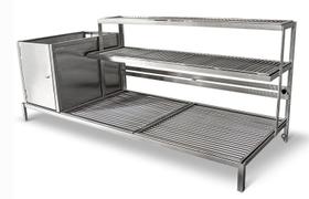 Parrilheira Inox - Firebox 90x50 - JX Metais Parrilheira Inox - Firebox 90x50 - JX Metais