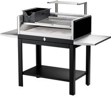 Parrilla Com Base Grelha Uruguaia + Descanso + 2 Apoio Lateral HMD