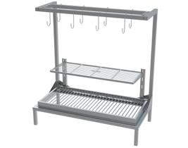 Parrilla Para Alvenaria 68X34 com Grelha Uruguaia + KIT VARAL Parrilla Para Alvenaria 68X34 com Grelha Uruguaia + KIT VARAL