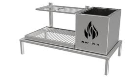 Parrilla Para Alvenaria 68X34 - Firebox + 1 Grelha Uruguaia Parrilla Para Alvenaria 68X34 - Firebox + 1 Grelha Uruguaia