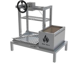 Parrilla para Churrasqueira de Alvenaria com Elevação - Linha Premium Hotbox, Grelha Argentina Inox 74x45cm Parrilla para Churrasqueira de Alvenaria com Elevação - Linha Premium Hotbox, Grelha Argentina Inox 74x45cm