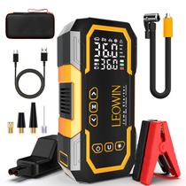 Partida de Emergência leowin 4500A 12V com Compressor de Ar LCD Partida de Emergência leowin 4500A 12V com Compressor de Ar LCD