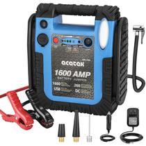 Partidor de bateria Acetek 1600A 12V com compressor de ar e USB