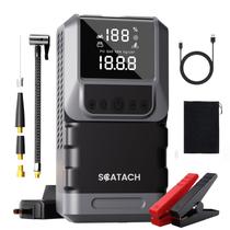 Partidor de bateria Scatach 6000A com compressor de ar 12V Partidor de bateria Scatach 6000A com compressor de ar 12V