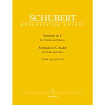 Partitura schubert fantasia in c violino e piano d 934 op. post. 159 - BARENREITER
