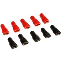 Parts Express Conectores Desconectores Fêmea Dourados 12 AWG 1/4" 5 Pares