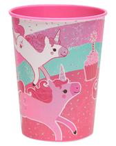 Party Cup American Greetings Unicorn de plástico de 16 onças (8 unidades) Party Cup American Greetings Unicorn de plástico de 16 onças (8 unidades)