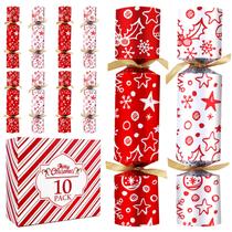Party Favor Jorfin, pacote com 10 lembrancinhas de mesa de Natal de 25 cm sem encaixe Party Favor Jorfin, pacote com 10 lembrancinhas de mesa de Natal de 25 cm sem encaixe