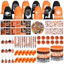 Party Favors Basketball 146 peças de aniversário esportivo com bolsas para crianças Party Favors Basketball 146 peças de aniversário esportivo com bolsas para crianças