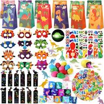Party Favors CIRDOTSH Dinosaur para 12 crianças com bolsas de guloseimas Party Favors CIRDOTSH Dinosaur para 12 crianças com bolsas de guloseimas