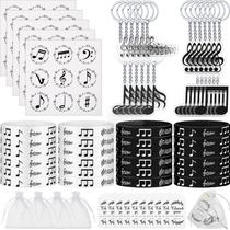 Party Favors Deekin, 187 peças, notas musicais, pulseiras e chaveiros
