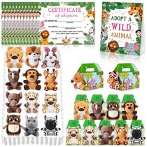 Party Favors Jiytivity Safari Jungle com 12 bichos de pelúcia Party Favors Jiytivity Safari Jungle com 12 bichos de pelúcia