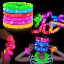 Party Favors Kannove LED Light up Pop Tubes Pipes, 6 unidades