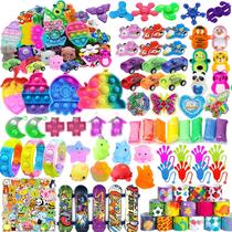 Party Favors Liovccty 128 unidades para crianças de 4 a 8 a 12 anos com brinquedos Fidget