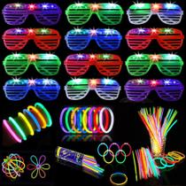 Party Favors NUDALA LED Light Up 12 Glow Glasses 50 Sticks