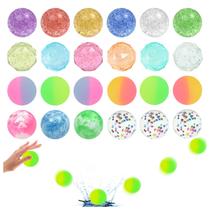 Party Favors QYESQ Bouncy Balls Fidget Toys para crianças de 8 a 12 anos, 24 unidades Party Favors QYESQ Bouncy Balls Fidget Toys para crianças de 8 a 12 anos, 24 unidades