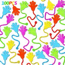 Party Favors Thremhoo 100 unidades Glitter Sticky Hands para crianças Party Favors Thremhoo 100 unidades Glitter Sticky Hands para crianças