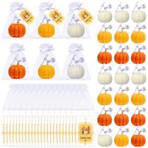 Party Favors Treela Pumpkin Candles Fall Baby Shower 24 conjuntos Party Favors Treela Pumpkin Candles Fall Baby Shower 24 conjuntos