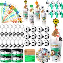 Party Favors Weysat Soccer 184 unidades com copo Straw Stress Ball Party Favors Weysat Soccer 184 unidades com copo Straw Stress Ball