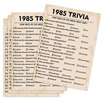 Party Game 1985 Trivia 40th Birthday Party Adults Pack 30 Party Game 1985 Trivia 40th Birthday Party Adults Pack 30
