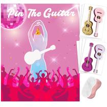 Party Game Pin The Guitar on The Music Singer para meninas Party Game Pin The Guitar on The Music Singer para meninas