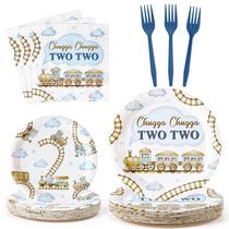 Party Plates Supplies G1ngtar Chugga Chugga Two Two, 2º ano