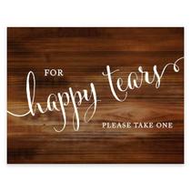 Party Sign Andaz Press, estampa de madeira rústica, 21 x 29,7 cm, pacote com 1