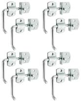 Pasadores Rectos para Portones QWORK Superficie Lateral Galvanizados Paquete x8