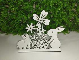 Páscoa - Lembrancinha Decorativa em MDF Branco - 16 cm x 18 cm Páscoa - Lembrancinha Decorativa em MDF Branco - 16 cm x 18 cm