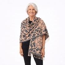 Pashimina Cachecol Echarpe Estampa Animal Print Dupla-Face -