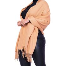 Pashmina Cachecol Scarf Xale Echarpe Lenço Longo Inverno Cor Bege