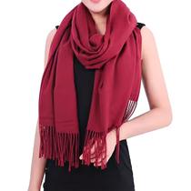 Pashmina Cachecol Scarf Xale Echarpe Lenço Longo Inverno: Modelo Liso com Franjas Diversas Cores