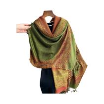 Pashmina Feminina Grossa, Quente E Macia Com Borlas, Estampada, Para Inverno, À Prova De Frio, Tipo Pashmina Feminina Grossa, Quente E Macia Com Borlas, Estampada, Para Inverno, À Prova De Frio, Tipo