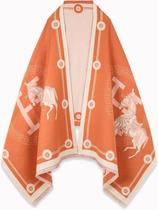 Pashmina Shawl Wrap nratto, reversível, laranja/carne Pashmina Shawl Wrap nratto, reversível, laranja/carne