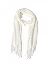 Pashmina Via Lessa Santiago Liso em Viscose Off White
