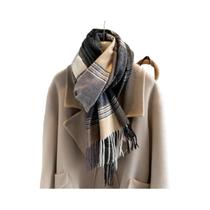 Pashmina Xadrez Quente De Caxemira, Xale Poncho, Cachecol De Inverno, Manta Estampada De Luxo,