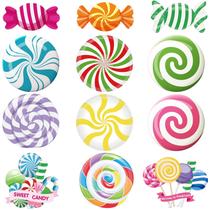 Pasimy, 60 peças, recortes de doces, decorações de papel de 15 cm para o Natal