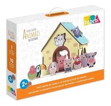 Passa Figuras Encaixe Animais Da Fenda Em Madeira