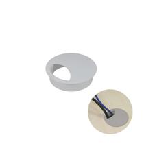 Passa Fio 59 Mm Cinza Claro Para Mesas E Bancadas - Bigfer