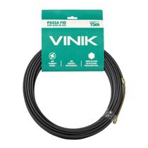 Passa Fio C/ Alma Aço C/ Conexão 15m Cinza