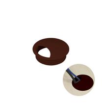 Passa Fio Cabo de 46 Mm Marrom Para Mesas E Bancadas Mk