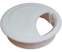 Passa Fio/cabo Para Moveis 59mm Branco/preto 2 Unidades