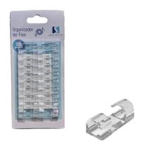 Passa Fio Organizador Fixador de Cabos Kit 10 Unidades